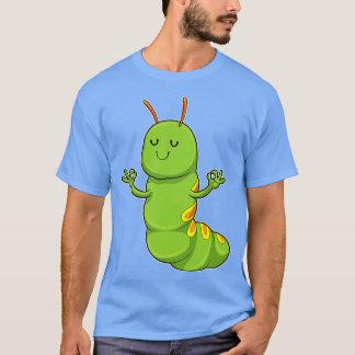 キャタピラーアットヨガ瞑想 Tシャツ