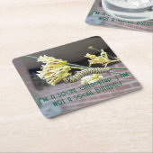 キャタピラーコースター スクエアペーパーコースター (アングル)