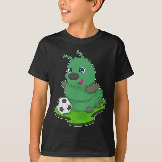 キャタピラーサッカープレーヤーサッカー Tシャツ (正面)