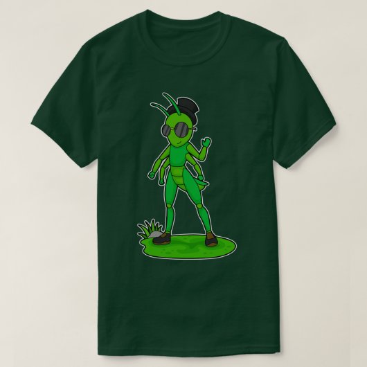 キャタピラージェントングラスハット Tシャツ (デザイン正面)