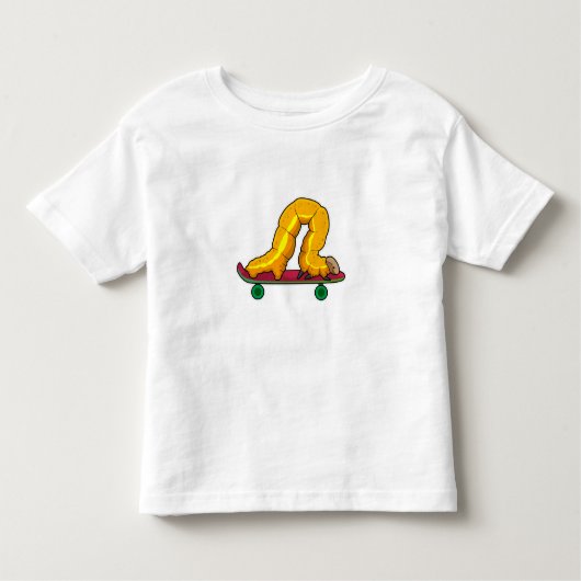 キャタピラースケータースケートボード トドラーTシャツ (正面)