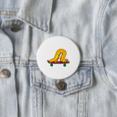 キャタピラースケータースケートボード 缶バッジ (インサイチュ)