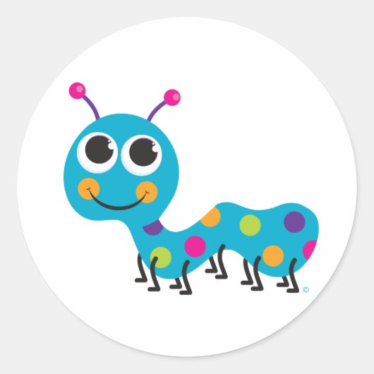 キャタピラーステッカー ラウンドシール (正面)