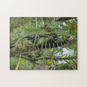 キャタピラーズレッドイエローブラック食べ物ズ葉の自然 ジグソーパズル (横)