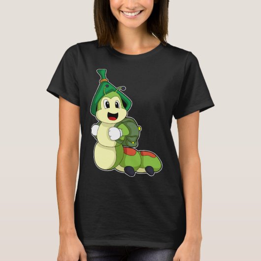 キャタピラーハイカーバックパック Tシャツ (正面)