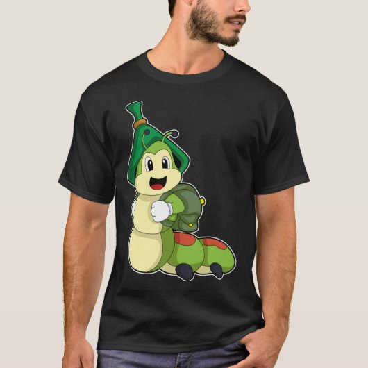 キャタピラーハイカーバックパック Tシャツ (正面)