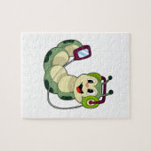 キャタピラーヘッドフォン音楽 ジグソーパズル (横)