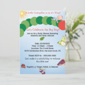 キャタピラーベビーシャワー招待状 招待状 (スタンド正面)