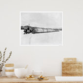 キャタピラーユーコン運送品1924 ポスター (キッチン)