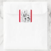 キャタピラーヴィンテージアリスin Wonderland Stickers スクエアシール (バッグ)