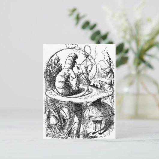 キャタピラー喫煙アホカアリスinワンダーランド ポストカード (スタンド正面)