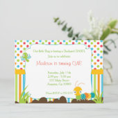 キャタピラー招待状子供の誕生日パーティーバグ 招待状 (スタンド正面)