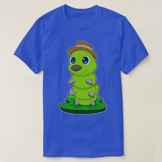 キャタピラー紳士ハット Tシャツ (デザイン正面)