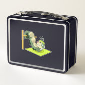 キャタピラーABSトレーニングフィットネス メタルランチボックス (裏面)