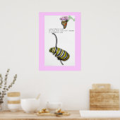 キャタピラ俳句のポスター ポスター (キッチン)