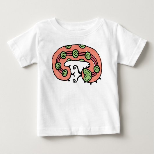キャタピラ夢（珊瑚） ベビーTシャツ (正面)