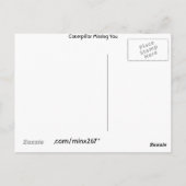 キャタピラ恋しく思ズ・ユー・ハガキ ポストカード (裏面)