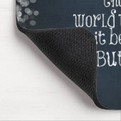 キャタピラ感動的バタフライ引用文 マウスパッド (コーナー)