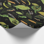 キャタピラ葉と、美しいガーデンアート ラッピングペーパー (角)