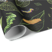 キャタピラ葉と、美しいガーデンアート ラッピングペーパー (ロールコーナー)