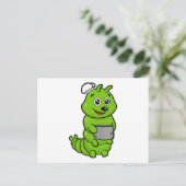 キャタピラ調理師と料理ポット ポストカード (スタンド正面)