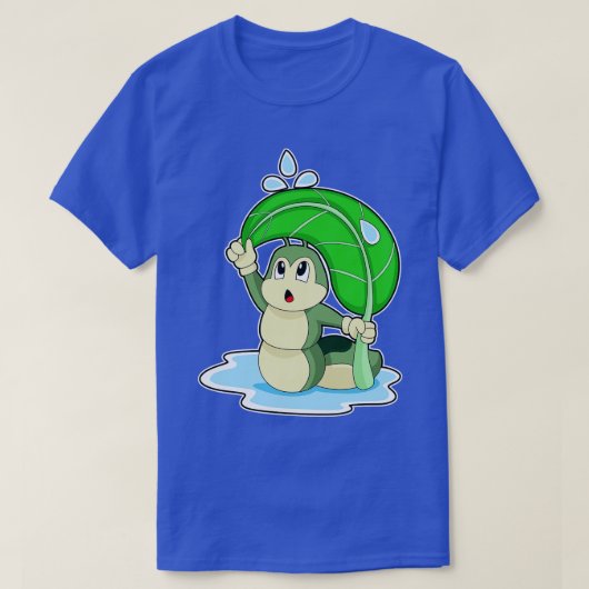 キャタピラ雨傘1 Tシャツ (デザイン正面)