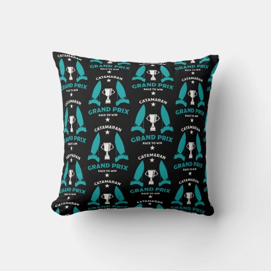 キャタマランハイドロフォイル帆船レース クッション (正面)