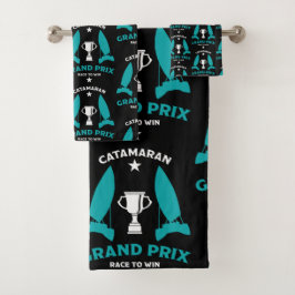 キャタマランハイドロフォイル帆船レース バスタオルセット