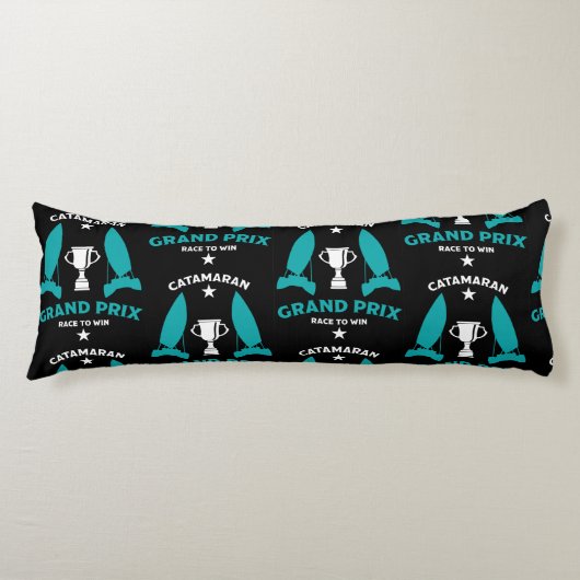 キャタマランハイドロフォイル帆船レース ボディピロー (正面)