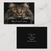 キャタリパーソナライズされたー用ブラック名刺 コーリングカード (正面/裏面)