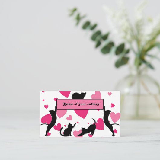 キャタリパーソナライズされたー用名刺 名刺 (スタンド正面)