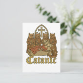 キャタン – 中世キャットカルトミーム ポストカード (スタンド正面)