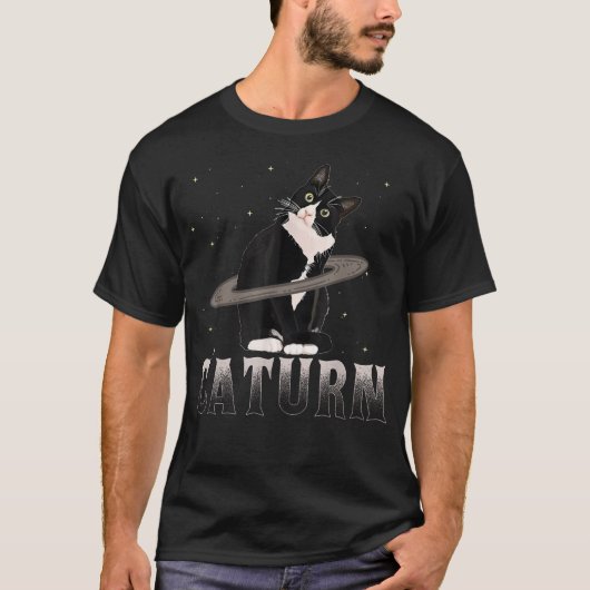 キャターナー 猫ママ 猫パパ スペース Tシャツ (正面)