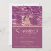 キャッおもしろいカシスバラ金ゴールドマーブルキンセアニラ 招待状 (正面)