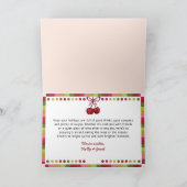 キャッおもしろいカラフルトカクテルクリスマスホリデーカード シーズンカード (内部)