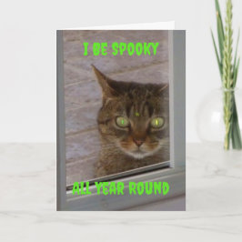 キャッおもしろいク不気味ハロウィーンカード カード