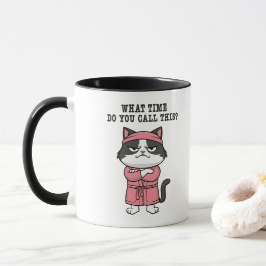 キャッおもしろいク恋しく思ー マグカップ (ドーナツ)