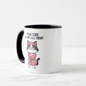 キャッおもしろいク恋しく思ー マグカップ (正面左)