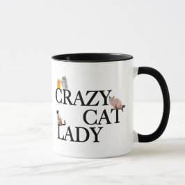 キャッおもしろいク熱狂するレディ マグカップ