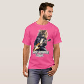 キャッおもしろいク遊ギター Tシャツ (正面フル)