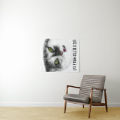 キャッおもしろいク魅力的 タペストリー (インサイチュ(横))