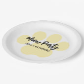 キャッおもしろいツポー誕生日パーティー ペーパープレート (アングル)