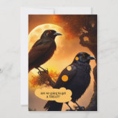 キャッおもしろいトアンドレイブンハローウィンパーティ 招待状 (裏面)