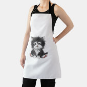 キャッおもしろいトアートプリント_1 エプロン (インサイチュ)