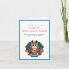 キャッおもしろいトカードパパおもしろい誕生日カード カード