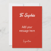 キャッおもしろいトガーデン誕生日招待状カード 招待状 (裏面)