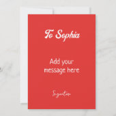 キャッおもしろいトガーデン誕生日招待状カード 招待状 (裏面)