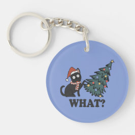 キャッおもしろいトクリスマスキーチェーン キーホルダー