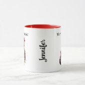 キャッおもしろいトクリスマスマグカップ マグカップ (中央)