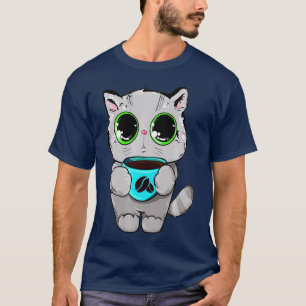 キャッおもしろいトグリーンアイドリンクカップコーヒーマグ誕生日 Tシャツ